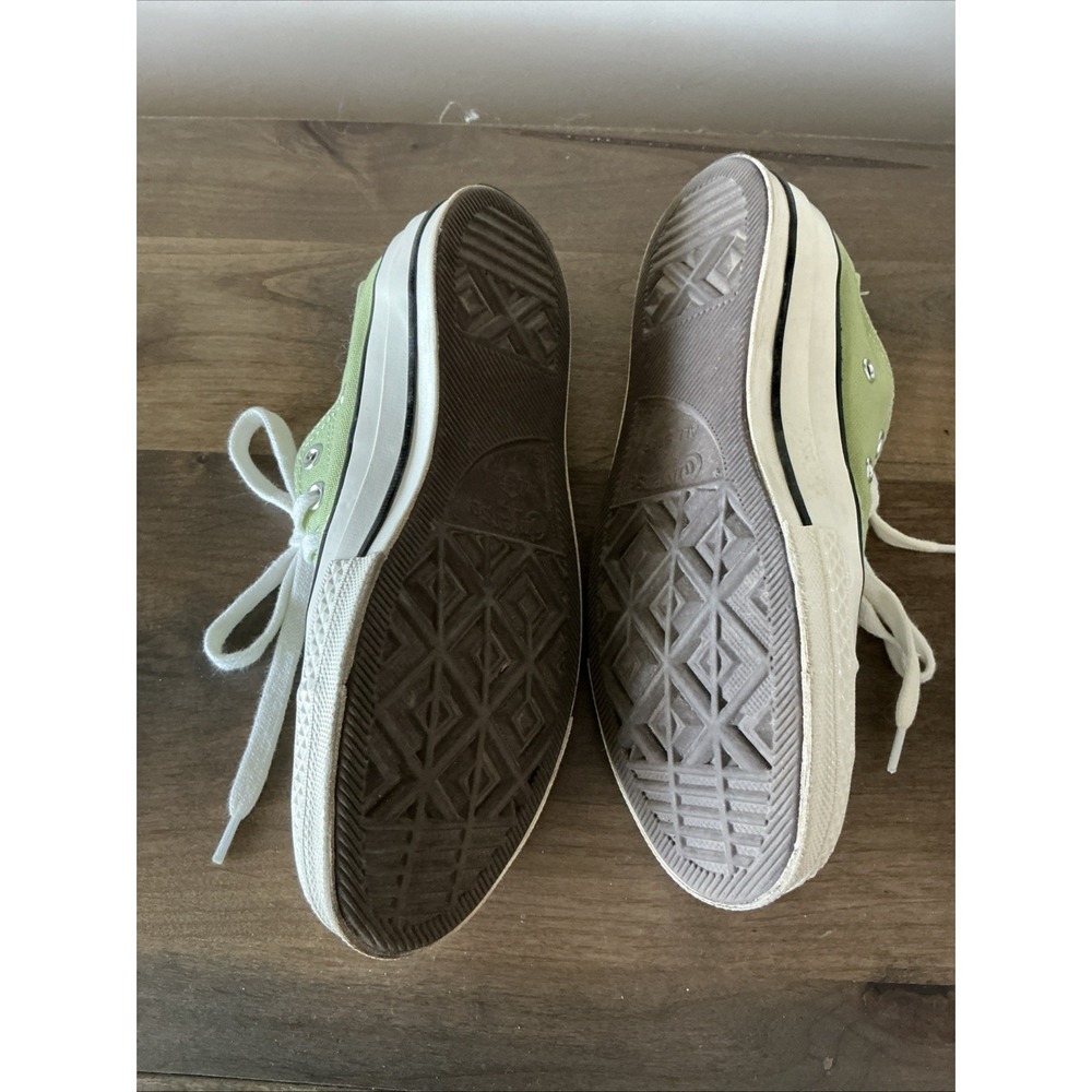 Vintage Unisex Converse All Star Sneakers Casual Shoes Pea Green Size M 5/ W 7 - Picture 7 of 11
